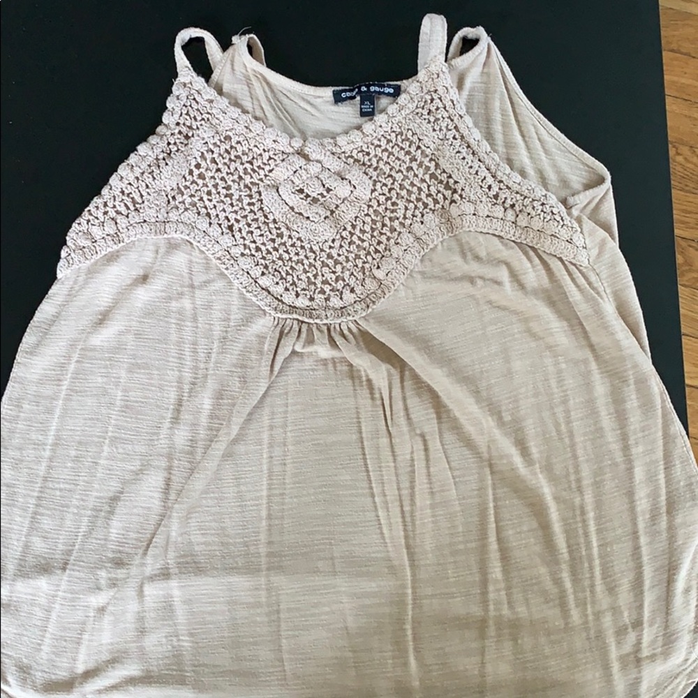 Tan Flowy Tank